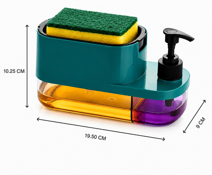 3-in-1 Kitchen Soap Dispenser with Sponge Holder