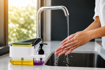 3-in-1 Kitchen Soap Dispenser with Sponge Holder